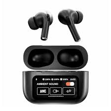 Airpods_Pro A9 ANC/ENC Dauble Dark Noise Reduction Battery Display Touch Control Bass Boosted Sound Quality Bluetooth Wireless Earbuds For Android and iOS/Airpods pro/Airpods pro black/Ambie/Airpods