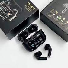 Airpods_Pro A9 ANC/ENC Dauble Dark Noise Reduction Battery Display Touch Control Bass Boosted Sound Quality Bluetooth Wireless Earbuds For Android and iOS/Airpods pro/Airpods pro black/Ambie/Airpods